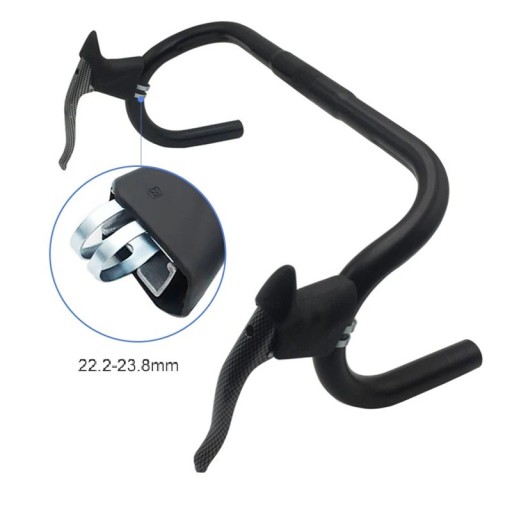 Antislip remhendels voor fiets 10 × 16,5 cm voor stuur 22,2–23,8 mm van aluminiumlegering en ABS kunststof voor fietsen
