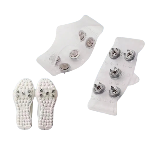 Antislip schoenoverlays met 5 punten winter crampons voor ijs universele maat rubberen grepen voor veilige buitenwandeling