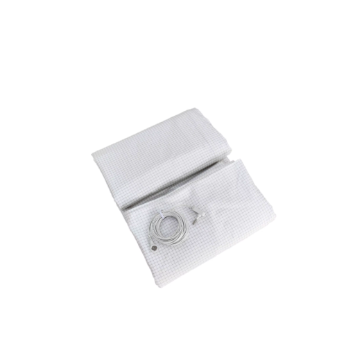 Antistatic Conductive Sheet 99 × 203 cm Cotton Fabric with Silver Fibres Conductive Mat for Grounding the Body on a Mattress or Bed