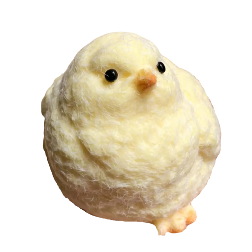 Antistress knijphandpopje kuiken Squishy 7 × 6 cm zachte pluche langzaam terugkerende ontspanningstool voor in de hand