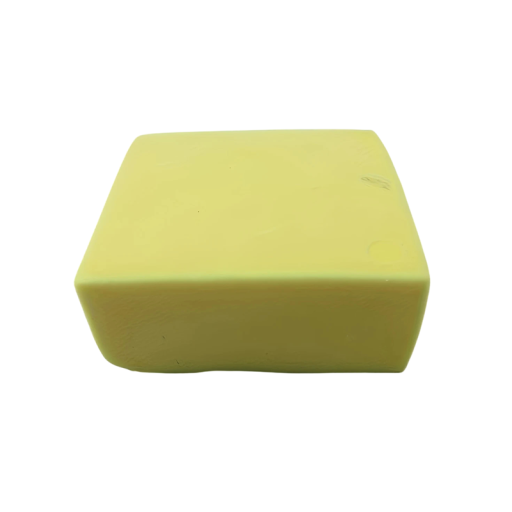 Antistress knijpsteen zachte speelgoed 9 x 7 cm geel voor stressverlichting hand ontspanning hulpmiddel