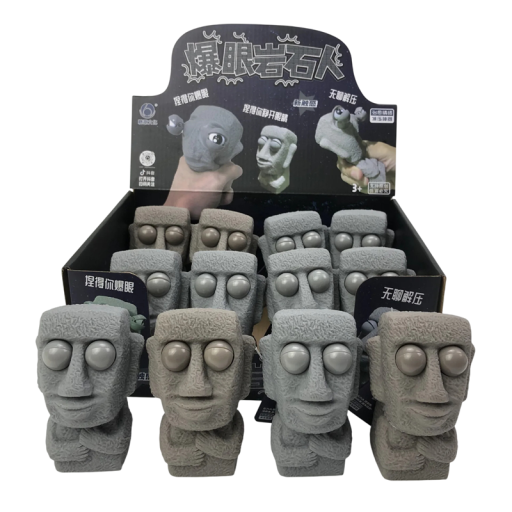 Antystresowa mała figurka głowa z ruchomymi oczami miękka deformowalna squishy zabawka do ręki do uwalniania stresu zabawna relaksacyjna pomoc