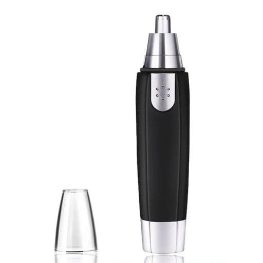 Aparador elétrico de pelos do nariz em aço inoxidável com carregamento USB Aparador portátil de sobrancelhas, orelhas e nariz Lâminas afiadas