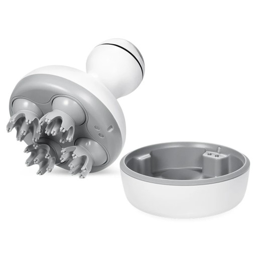 Aparelho de massagem elétrico para a cabeça 1200 mAh 5W 4 modos 21D cabeçotes de massagem, movimento 360° para alívio de tensão e melhoria da saúde