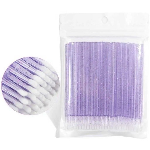 Aplicator pentru gene artificiale 100 buc Micro pensula Instrument cosmetic