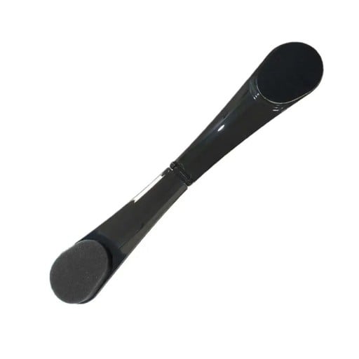 Aplikator pentru spate pentru cremă autobronzantă pliabil, lungime 35 cm, portabil, cu burete, fără dâre, negru, pentru creme de bronzare și alte creme pentru întregul corp