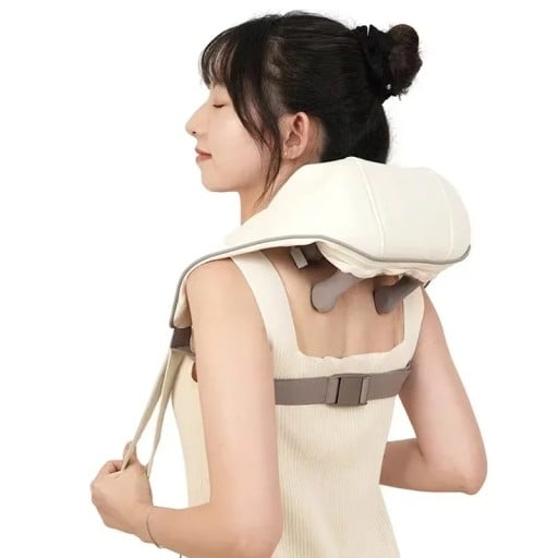 Appareil de massage portable pour le cou et les jambes Massage vibrant et pétrissant Design ergonomique Fonction de compression Facile