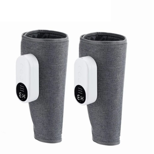 Appareil électrique de massage lymphatique des mollets Ensemble de 2 pièces Avec chauffage Compression d'air 3 modes de massage Réglage de la température Contre les gonflements Détente musculaire
