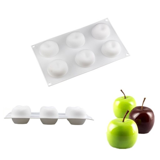 Äppelform av silikon