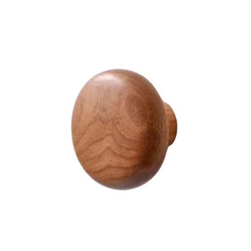 Appendiabiti da parete con attacco in legno massiccio 4,6x5,1x4 cm in decorazione legno per ingresso e bagno