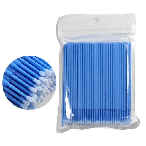 Applicateur de cils artificiels 100 pcs 2,5 mm Micro pinceau Outil cosmétique
