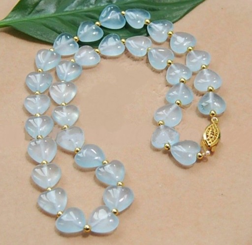 Aquamarin-Halskette für Damen