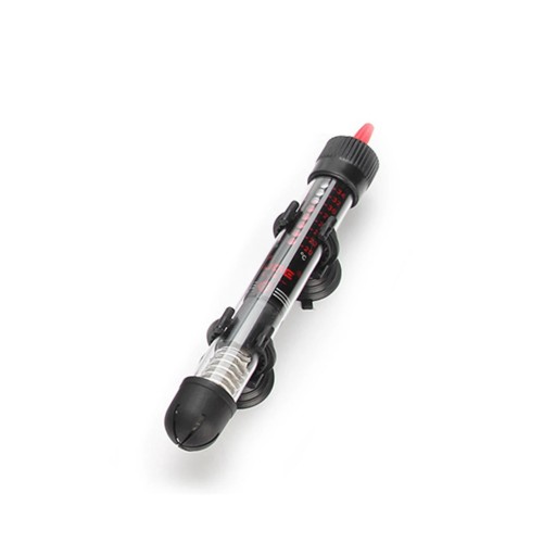 Aquarium Heater 25 W Submersible Heating Rod with Temperature Control Quartz Glass Waterproof Heater with Suction Cups for Freshwater and Saltwater