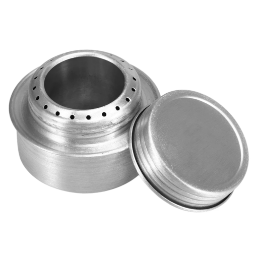 Aragaz cu alcool din aliaj de aluminiu 71 x 43 mm Mini aragaz portabil cu capac Aragaz cu alcool ultraușor pentru camping și drumeții 26 g