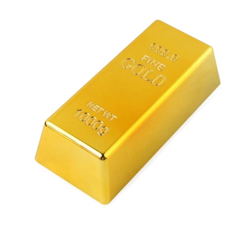 Arany tégla replika 16,5 x 7,6 x 4,8 cm arany tégla ajtóütköző arany tégla alakú papírnehezék lakberendezési imitáció aranytégla 1000 g