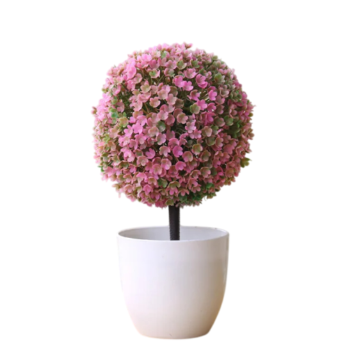 Árbol artificial pequeño en maceta, 1 pieza, planta falsa simulada, decoración de mesa, decoración del hogar, jardín y hotel, decoración de plástico.