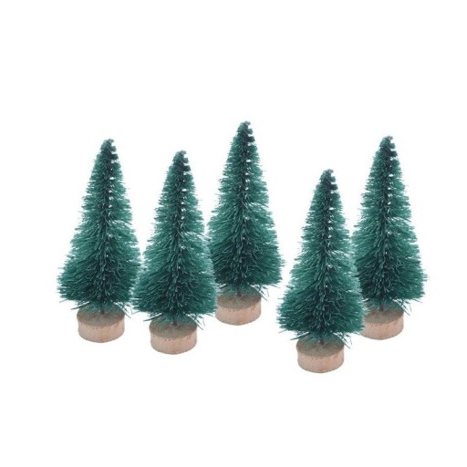 Arbres décoratifs 6,5 cm 5 pcs