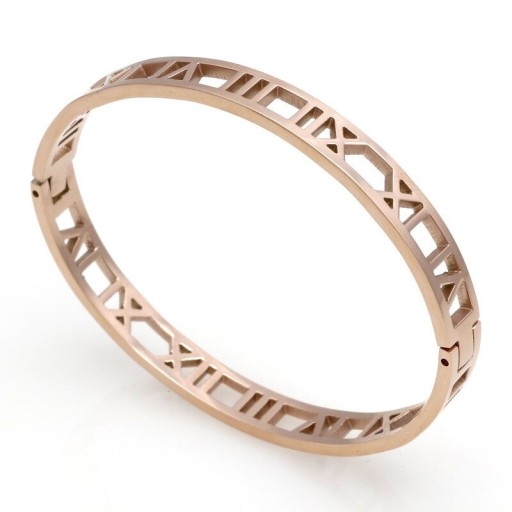 Armband med solida romerska siffror för kvinnor