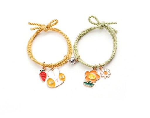 Armband met magneetkoord 2 stuks