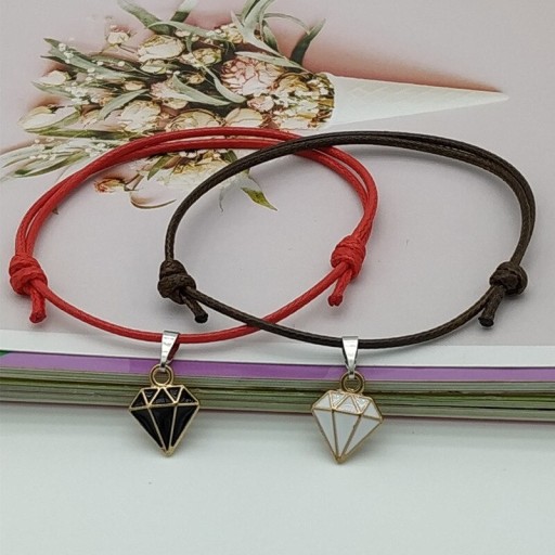 Armband met touwtjes voor koppels, 2 stuks H227