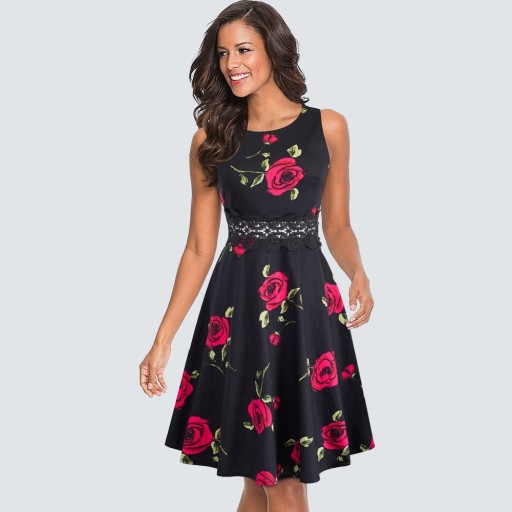 Ärmelloses Minikleid für Damen A2501