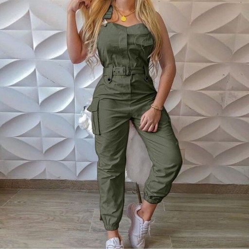 Ärmlös jumpsuit för kvinnor B827