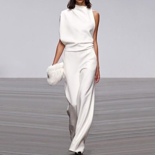 Ärmlös jumpsuit för kvinnor B828