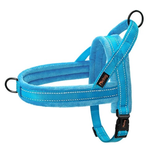 Arnés de entrenamiento acolchado suave con pelo Arnés reflectante ajustable con asa Arnés de seguridad para perros pequeños y grandes