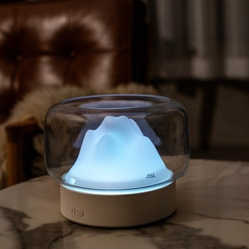 Aroma Diffuser with Illuminated Mountain under Transparent Cover Tank 400 ml Timer 60 Minutes Operation up to 26 Hours Power 10 W Powered