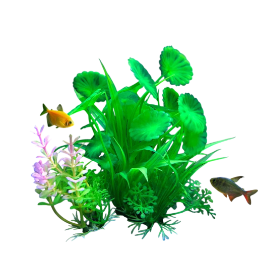 Artificial Aquarium Plant 14 cm Simulation of Aquatic Grass Soft Plastic Decoration Fish Shelter Grassy Ornament Aquarium Accessory