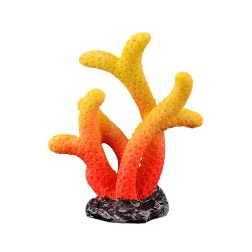 Artificial Coral Decoration for Aquarium 5.9 x 4.6 cm Starfish Shape Resin Non-Toxic Reef Ornament Underwater Landscape Tank Decoration