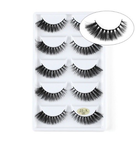 Artificial Eyelashes - 5 Pairs