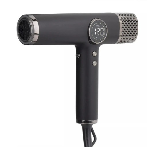 Asciugacapelli Professionale 1600W 110000 RPM Asciugatura Veloce Tecnologia Ionica Display LCD 3 Velocità 4 Temperature Accessori Magnetici