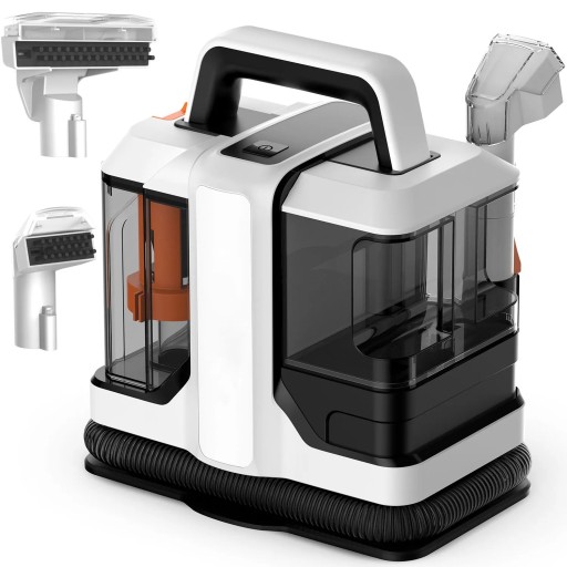 Aspirateur à main pour tissus d'ameublement et tapis 750 W 15000 Pa 3 en 1 Spray Brosse et Aspiration Aspirateur portable pour sièges et tapis Réservoir 1 l 220 V prise EU