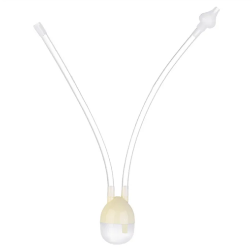 Aspirator do nosa dla noworodków 21 x 3,2 cm Aspirator do wydzieliny z silikonu i PP Bezpieczny dla dzieci Łatwy do czyszczenia Delikatna pielęgnacja noska niemowląt