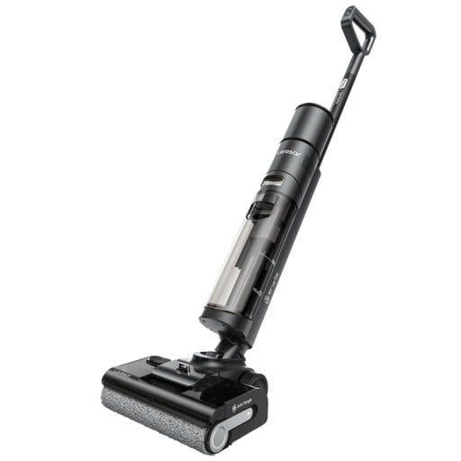 Aspirator fără fir Laresar S7 Pro 19 000 Pa 80 °C uscare la cald 50 min curățare umedă-uscată Mop cu pieptene metalic 32 duze Culoare neagră
