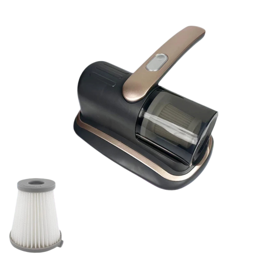 Aspirator manual pentru saltele Funcționare fără fir Aspirație 12 kPa Lumină UV-C Vibrații ultrasonice Filtru HEPA Pentru pat, canapea și scaun auto