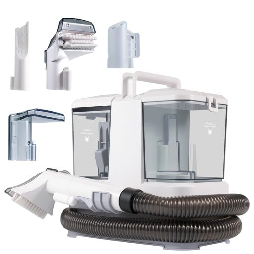 Aspirator portabil pentru covoare 500W 12KPa, aspirator cu spray puternic pentru tapițerie, scaune auto, canapele, saltele, covoare și păr de animale