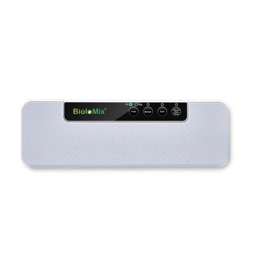 Aspiratore automatico per confezionamento alimenti 37 x 12 x 3,5 cm Macchina sigillatrice per sacchetti di plastica con spina EU 220-240 V Saldatrice per confezionamento di alimenti secchi e umidi Aspiratore con 10 sacchetti per sottovuoto 60 kPa 100 W