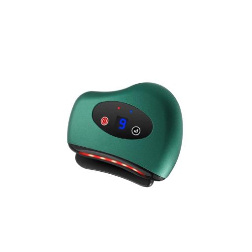 Aspiratore Massaggiante Elettrico a Vibrazione 8 x 9,5 cm Massaggio Riscaldante a 9 Livelli per Schiena, Collo e Braccia Supporto ai Meridiani Ricarica USB