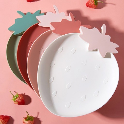 Assiette en forme de fraise