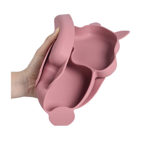 Assiette en silicone écureuil