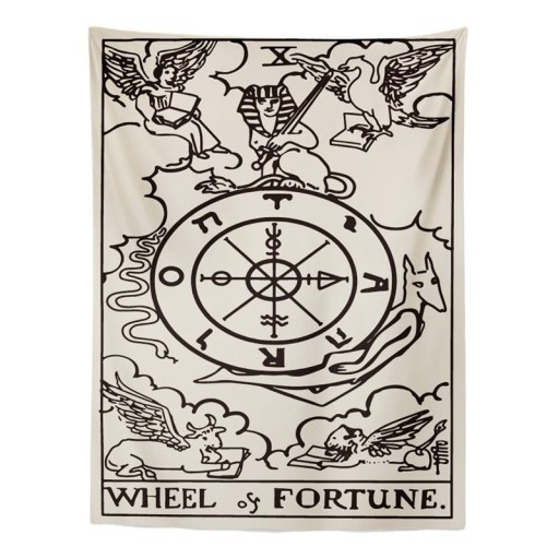 Astrologisella aiheella varustettu seinävaate