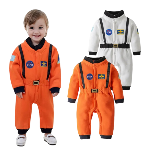 Astronautkostume til børn Børns astronautkostume Astronaut-cosplay Karnevalskostume Halloween-kostume Astronautkostume til småbørn