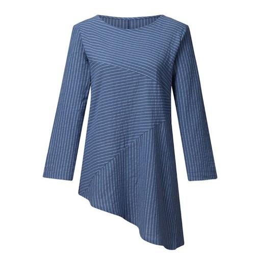 Asymmetrische gestreepte top voor dames