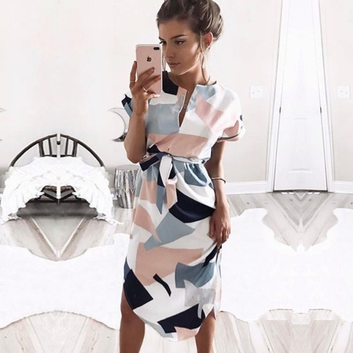 Asymmetrisches Hemdkleid für Damen