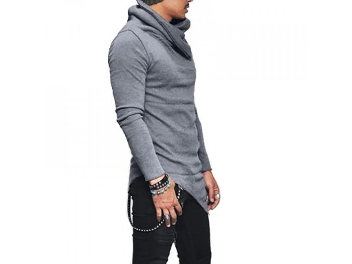 Asymmetrisk sweatshirt til mænd