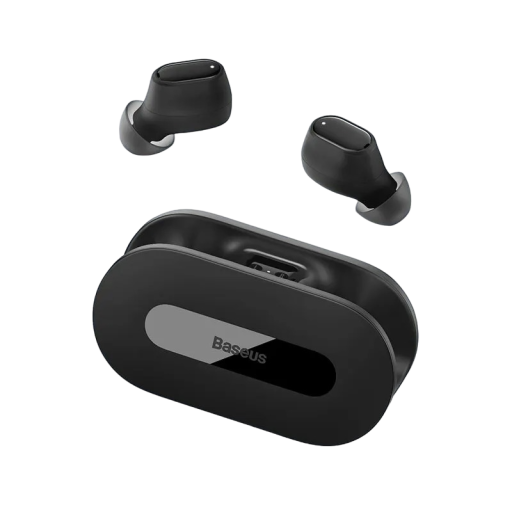 Ασύρματα bluetooth ακουστικά με μικρόφωνο Hands-free Ασύρματα ακουστικά με θήκη φόρτισης Ακουστικά με λαστιχένιες προσαρμογές V253
