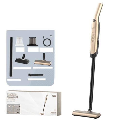 Ασύρματος χειρός σκουπιστής 20000Pa 7,4V 3000mAh 350ml 30min Ικανός αθόρυβος καθαριστής με USB φόρτιση 5V 2A Χρυσός Φορητός σκουπιστής με αξεσουάρ