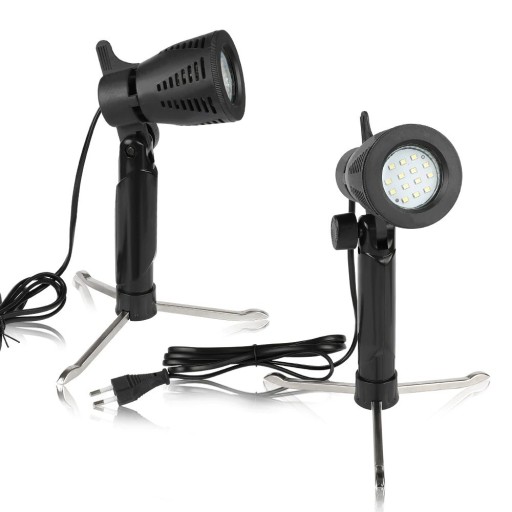 Asztali LED fotó videó lámpa 2 db